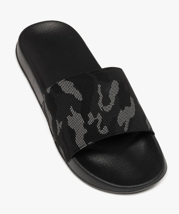 Mules de piscine à motif camouflage garçon vue5 - GEMO (PLAGE) - GEMO