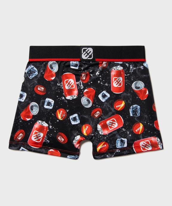 Boxer en microfibre imprimé fantaisie garçon - Freegun vue3 - FREEGUN - GEMO