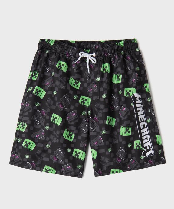 Short de bain imprimé garçon - Minecraft vue1 - MINECRAFT - GEMO