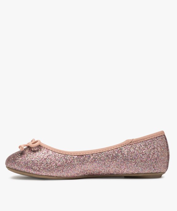 Ballerines fille pailletées avec nœud décoratif vue3 - GEMO (ENFANT) - GEMO
