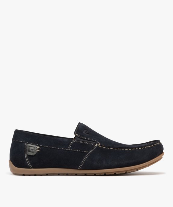 Mocassins en cuir suédé à semelle souple homme - Pierre Cardin vue2 - PIERRE CARDIN D - GEMO