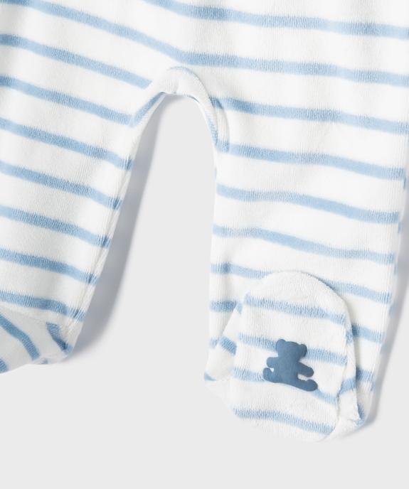 Pyjama 2 pièces en velours bébé garçon - LuluCastagnette vue3 - LULU CASTAGNETTE GEMO FOR GOOD - GEMO