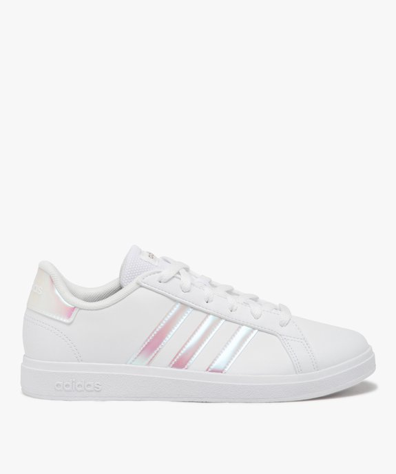 Baskets basses à bandes brillantes femme - Adidas Grand Court Base vue1 - ADIDAS - GEMO