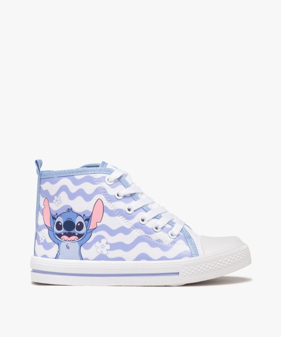 Baskets montantes en toile imprimées Stitch fille - Disney vue1 - LILO & STITCH - GEMO
