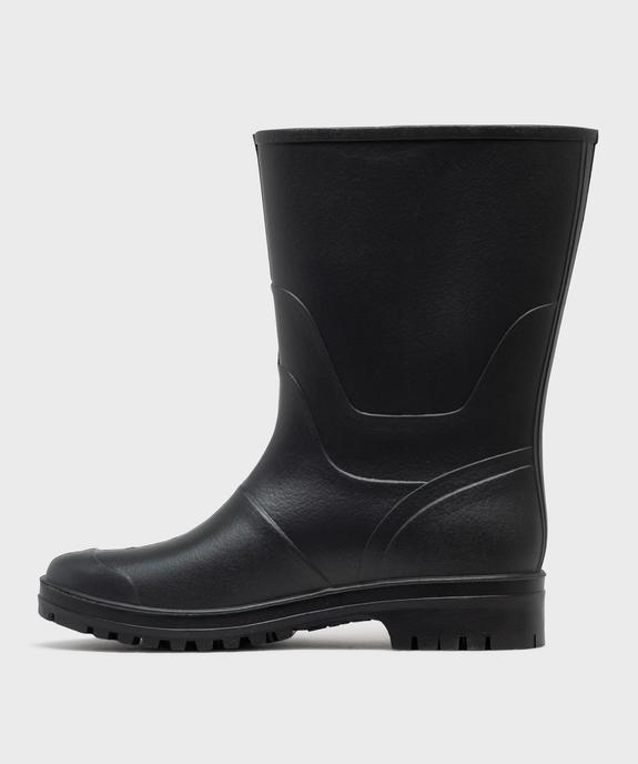 Bottes de pluie unies à semelle crantée homme vue3 - URBAN STEPS - GEMO