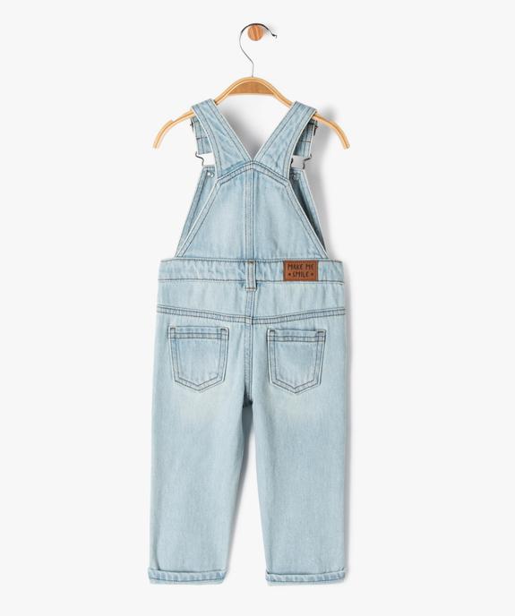 Salopette en jean bébé garçon vue3 - GEMO(BEBE DEBT) - GEMO
