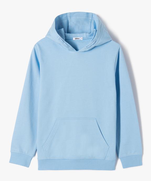Sweat à capuche non molletonné garçon vue1 - GEMO (JUNIOR) - GEMO