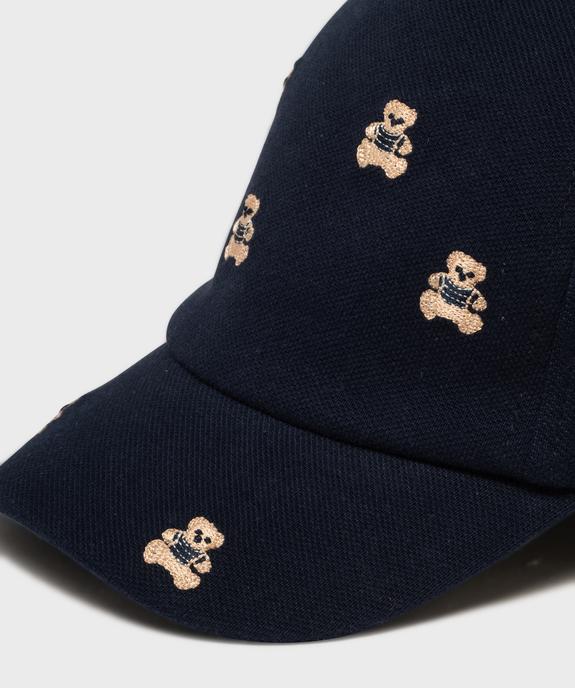 Casquette en maille piquée à motifs oursons bébé garçon vue2 - LULUCASTAGNETTE - GEMO