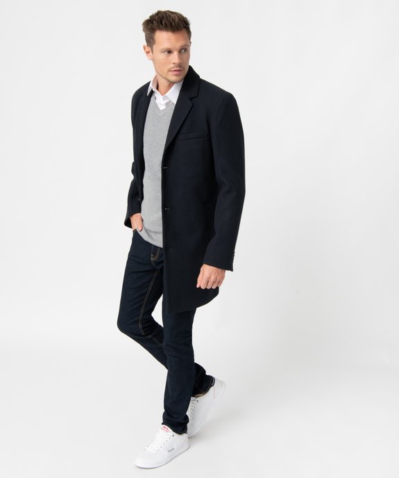Manteau homme court fermeture 3 boutons vue5 - GEMO (HOMME) - GEMO