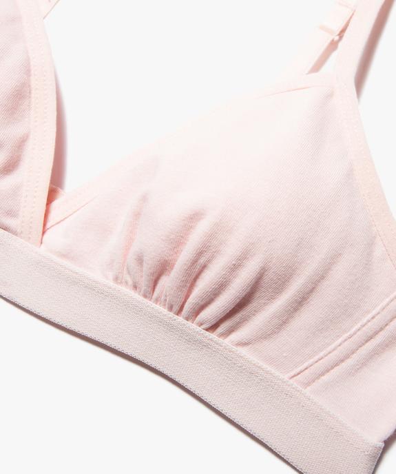 Soutien-gorge triangle à fines bretelles fille vue2 - GEMO 4G FILLE - GEMO