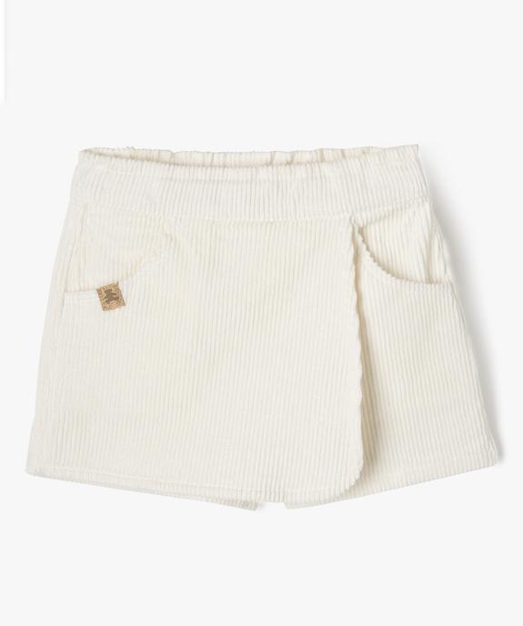 Jupe short en velours côtelé bébé fille - LuluCastagnette vue1 - LULUCASTAGNETTE - GEMO
