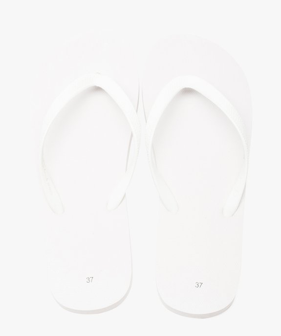 Tongs femme unies vue1 - GEMO (PLAGE) - GEMO