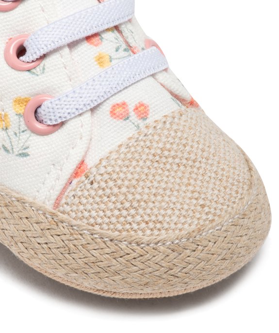 Chaussons de naissance bébé fille à motif fleuri bohème vue6 - GEMO 4G BEBE - GEMO