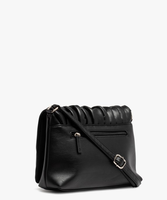 Sac femme forme besace avec rabat drapé vue2 - GEMO (ACCESS) - GEMO