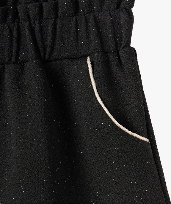 Short fille à paillettes en maille extensible vue3 - GEMO (ENFANT) - GEMO