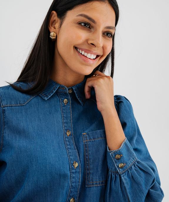 Chemise en jean femme - LuluCastagnette vue2 - LULU CASTAGNETTE GEMO FOR GOOD - GEMO