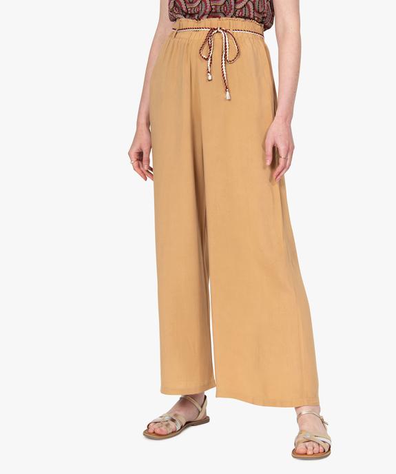 Pantalon femme large et fluide vue1 - GEMO(FEMME PAP) - GEMO