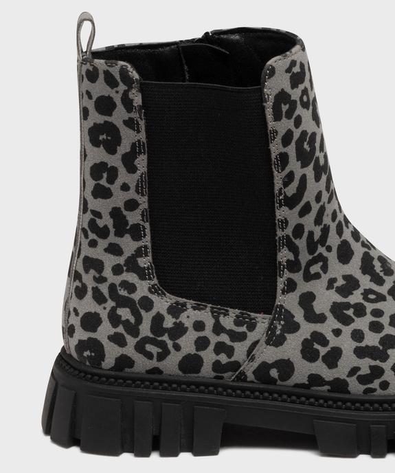 Boots crantés à motif léopard fille - Lovely Wings vue6 - LOVELY WINGS - GEMO