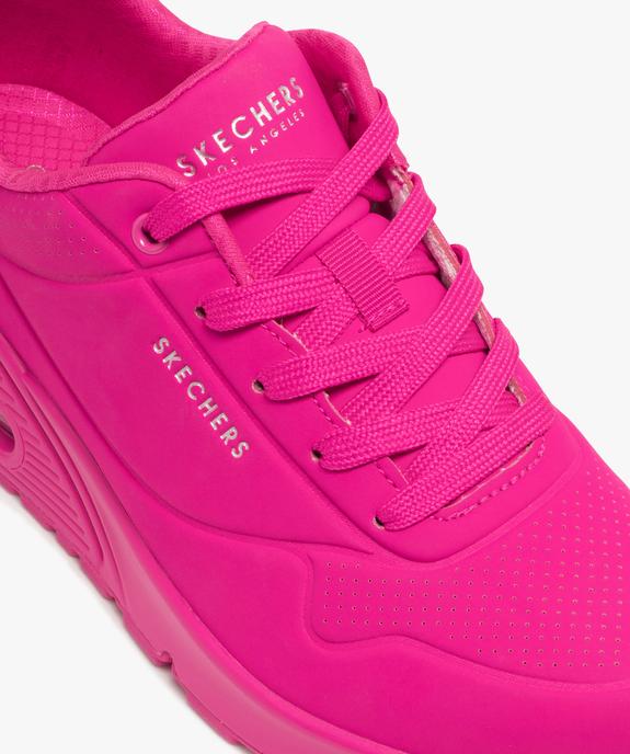 Baskets femme unies avec semelle à bulle d'air translucide - Skechers vue6 - SKECHERS - GEMO