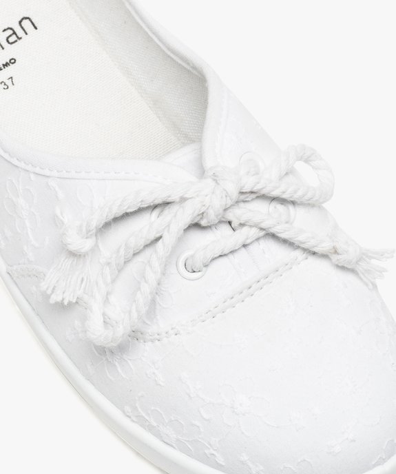 Ballerines en toile avec lacets cordelette femme - Valentina Baldano vue6 - VALENTINA BALDA - GEMO