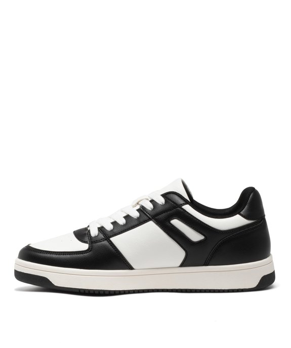 Baskets homme bicolores à lacets style rétro vue4 - 5 MILES GEMO FOR GOOD - GEMO