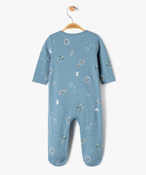 Pyjama en coton à motifs cosmiques bébé garçon vue3 - GEMO 4G BEBE - GEMO
