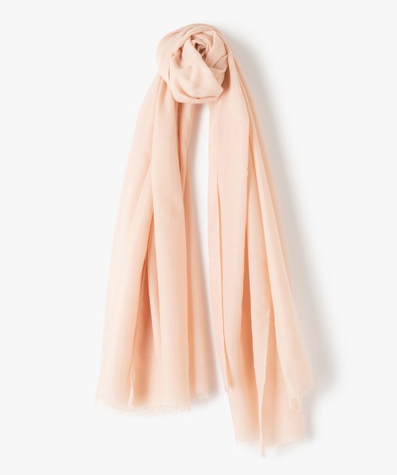 Foulard femme en fine maille texturée vue1 - GEMO (ACCESS) - GEMO