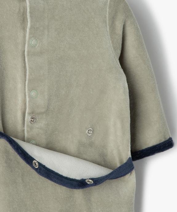 Pyjama bébé garçon en velours avec motif tracteur vue3 - GEMO(BB COUCHE) - GEMO