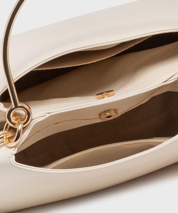 Sac à main graphique à anse métallique femme vue3 - GEMO (ACCESS) - GEMO