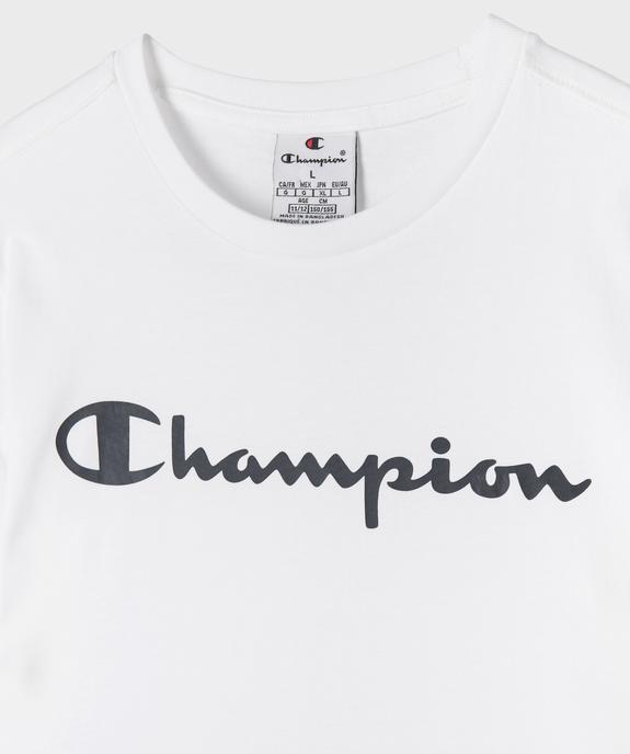 Tee-shirt manches courtes avec logo poitrine garçon - Champion USA vue2 - CHAMPION USA - GEMO