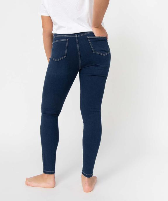 Jegging femme avec coutures contrastantes vue3 - GEMO 4G FEMME - GEMO