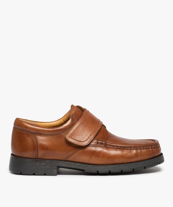 Chaussures bateau homme confort dessus cuir uni vue2 - PIERRE CARDIN CONFORT - GEMO