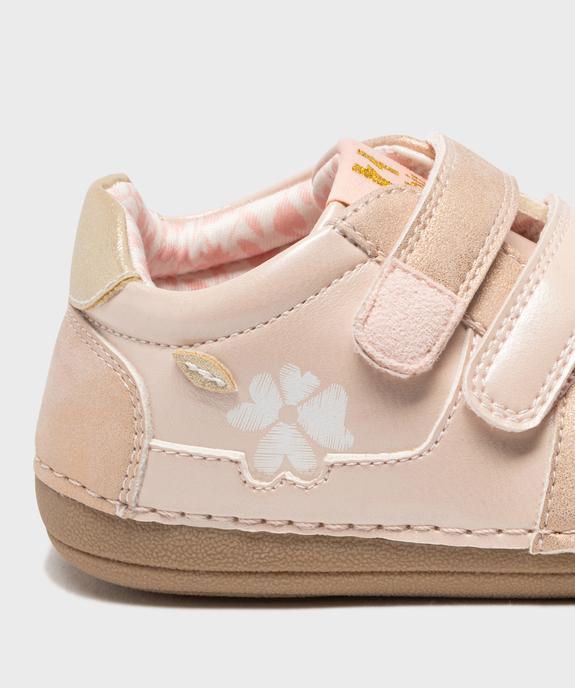 Chaussures premiers pas souples et légères bébé fille - Hobiz vue6 - HOBIZ - GEMO