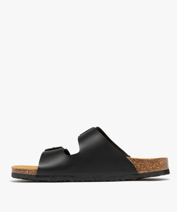 Mules semelle intérieure cuir à reliefs ergonomiques femme vue3 - FOLLOW ME G4G - GEMO