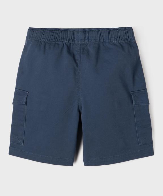 Bermuda cargo taille ajustable garçon vue3 - GEMO (ENFANT) - GEMO