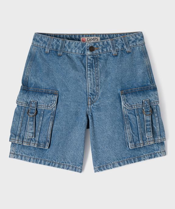 Short en jean coupe cargo fille - Camps United vue1 - CAMPS GEMO FOR GOOD - GEMO