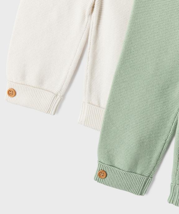 Legging en tricot bébé mixte (lot de 2) vue2 - GEMO(BB COUCHE) - GEMO