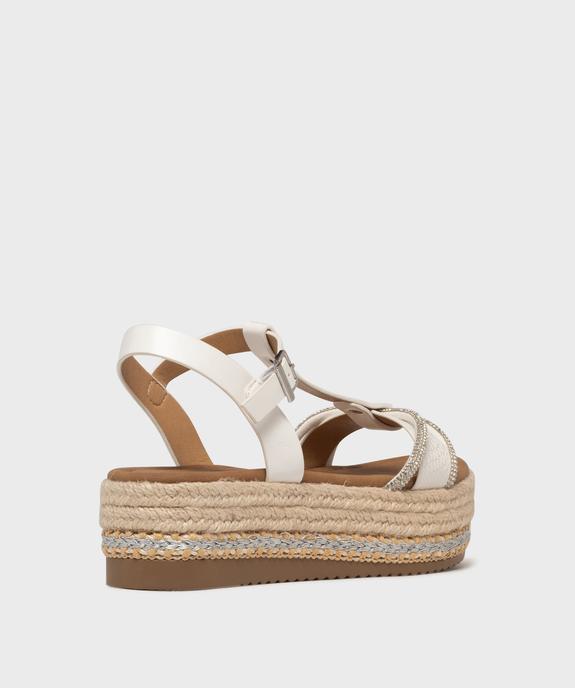 Sandales à plateforme avec brides scintillantes femme - Valentina Baldano vue4 - VALENTINA BALDA - GEMO