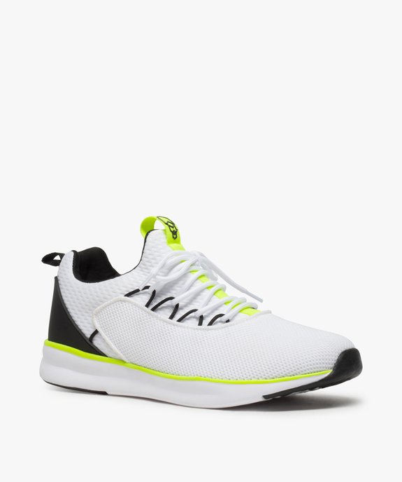 Baskets homme façon socquettes en mesh à lacets vue2 - GEMO (SPORTSWR) - GEMO