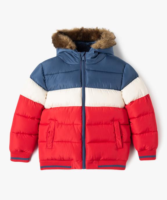 Blouson à capuche matelassé et doublé polaire garçon vue2 - GEMO 4G GARCON - GEMO