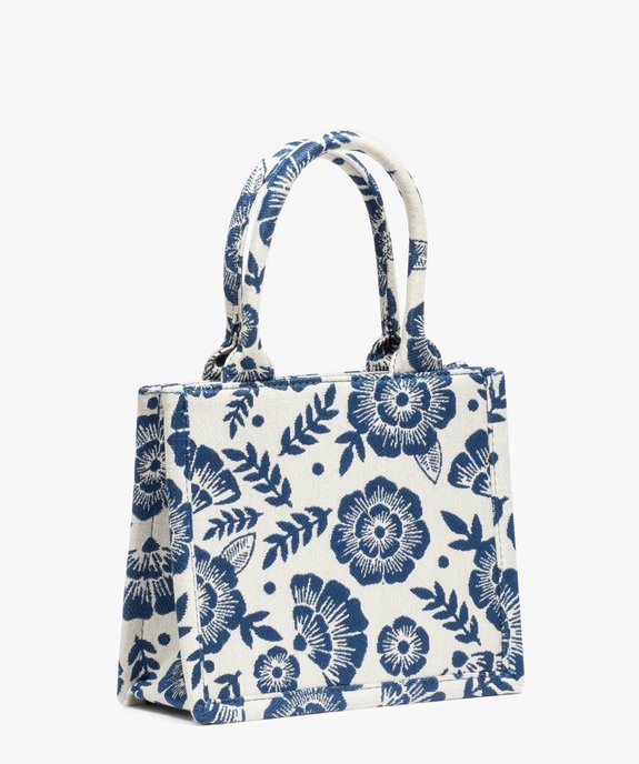 Sac fille à motifs fleuris et broderie pailletée - LuluCastagnette vue2 - LULUCASTAGNETTE - GEMO