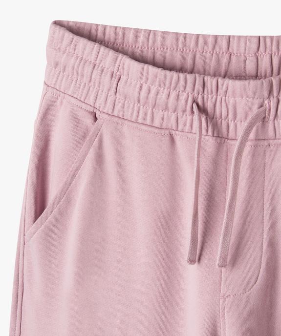 Bermuda en maille intérieur bouclette garçon  vue6 - GEMO (JUNIOR) - GEMO