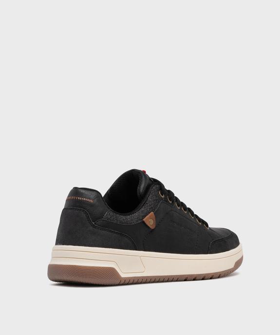 Baskets de ville avec col en denim homme - Urban Steps vue4 - URBAN STEPS - GEMO
