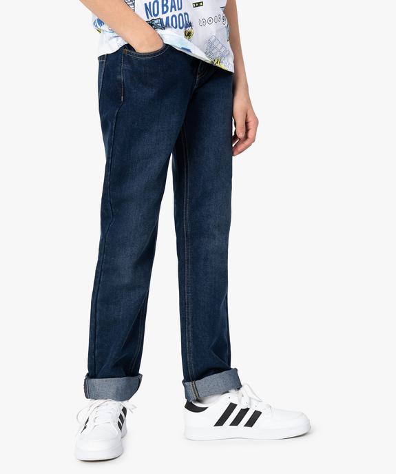 Jean garçon coupe regular taille ajustable vue1 - GEMO 4G GARCON - GEMO