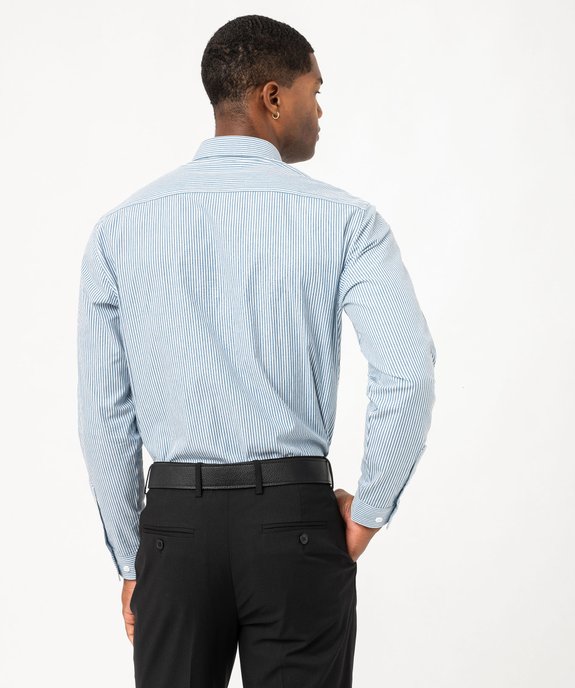 Chemise rayée coupe Regular homme vue4 - GEMO 4G HOMME - GEMO
