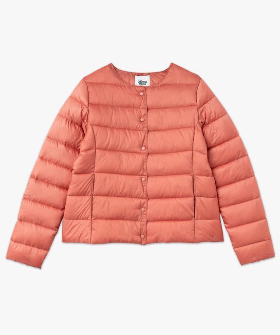 Blouson matelassé à col rond femme vue4 - GEMO 4G FEMME - GEMO