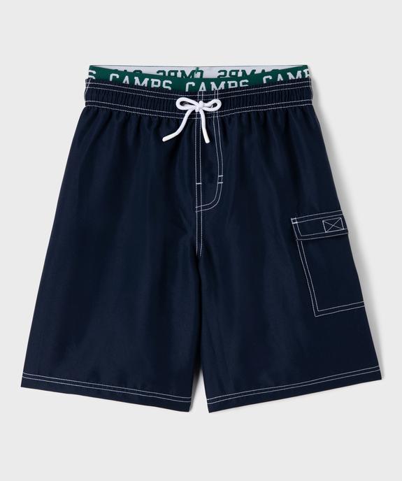 Short de bain effet 2-en-1 garçon - Camps United vue1 - CAMPS - GEMO