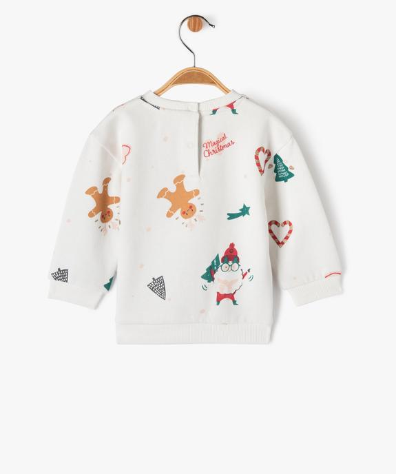 Sweat molletonné spécial Noël bébé fille vue3 - GEMO(BEBE DEBT) - GEMO