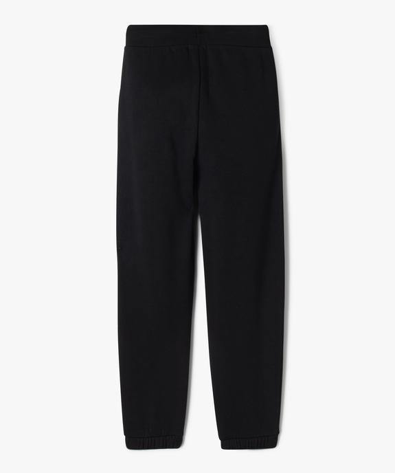 Pantalon de jogging avec intérieur molletonné fille vue3 - GEMO 4G FILLE - GEMO
