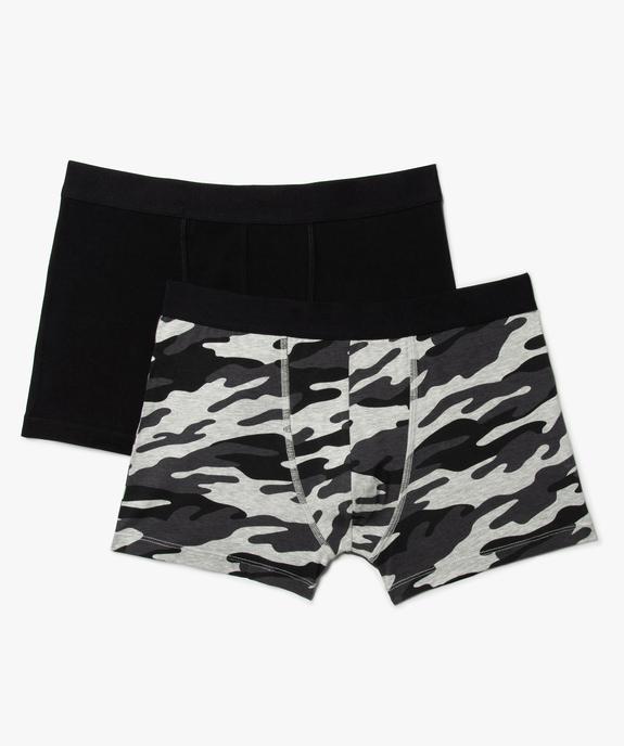 Boxer homme à motif camouflage (lot de 2) vue1 - GEMO 4G HOMME - GEMO